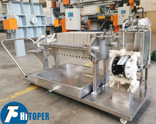 Manual Hydraulic Operation Lab Scale Filter Press Equipment For Solid Liquid Separation