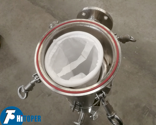 Sanitary Bag Filter Housing for Food and Beverage Industries Stainless Steel Manual Upper Discharge System