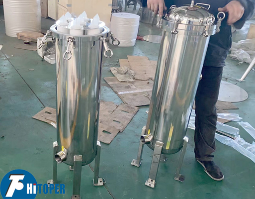 Large Capacity Side Feeding Industrial Stainless Steel Filter Housing With Filtration Metal Basket