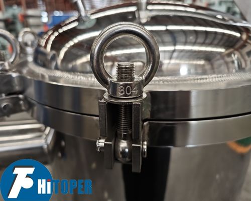Bag Filter Housing Featuring Stainless Steel Shell and Metal Basket Support for Durable and Industrial Filtration Solutions