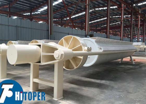 Hydraulic Round Plate Filter Press with Durable Reinforced Polypropylene Plates and Carbon Steel Frame for Slurry Solids Liquid Separation