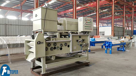 Simple Operation Belt Filter Press For Water Oil Sludge With Low Noise And Vibration