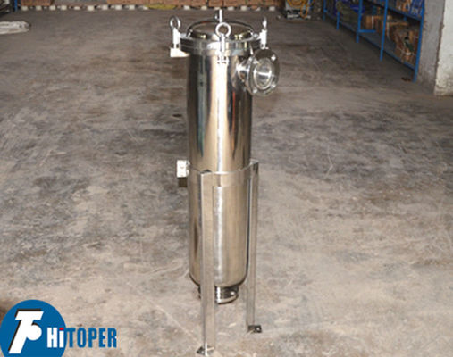Industrial Bag Filter Housing Featuring Stainless Steel Basket Support and Convenient Filter Bag Replacement for Liquid Filtration