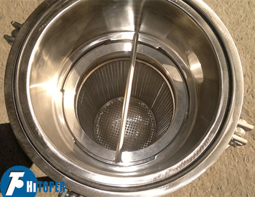 Industrial Bag Filter Housing Featuring Stainless Steel Basket Support and Convenient Filter Bag Replacement for Liquid Filtration