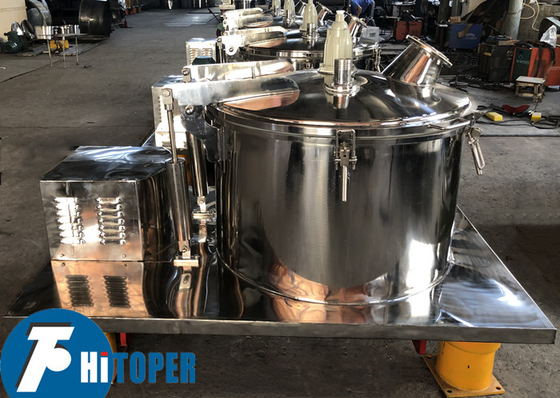 PS800 Industrial Basket Centrifuge for Solid Dehydration with 5.5KW Motor Drive and Upper Discharge