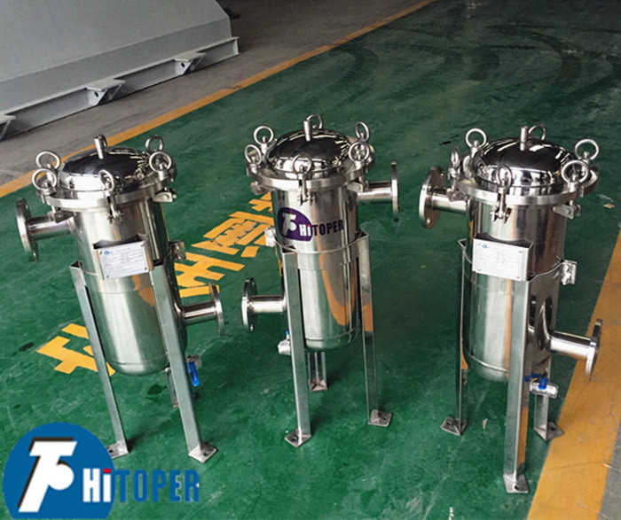 Stainless Steel PP Bag Filter Housing for Fine Filtration 0.5Mpa Metal Basket Filter
